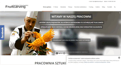 Desktop Screenshot of fruitcarving.pl