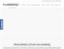 Tablet Screenshot of fruitcarving.pl